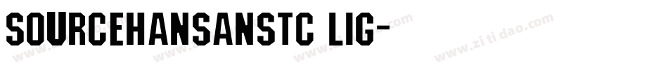 sourceHansansTC Lig字体转换